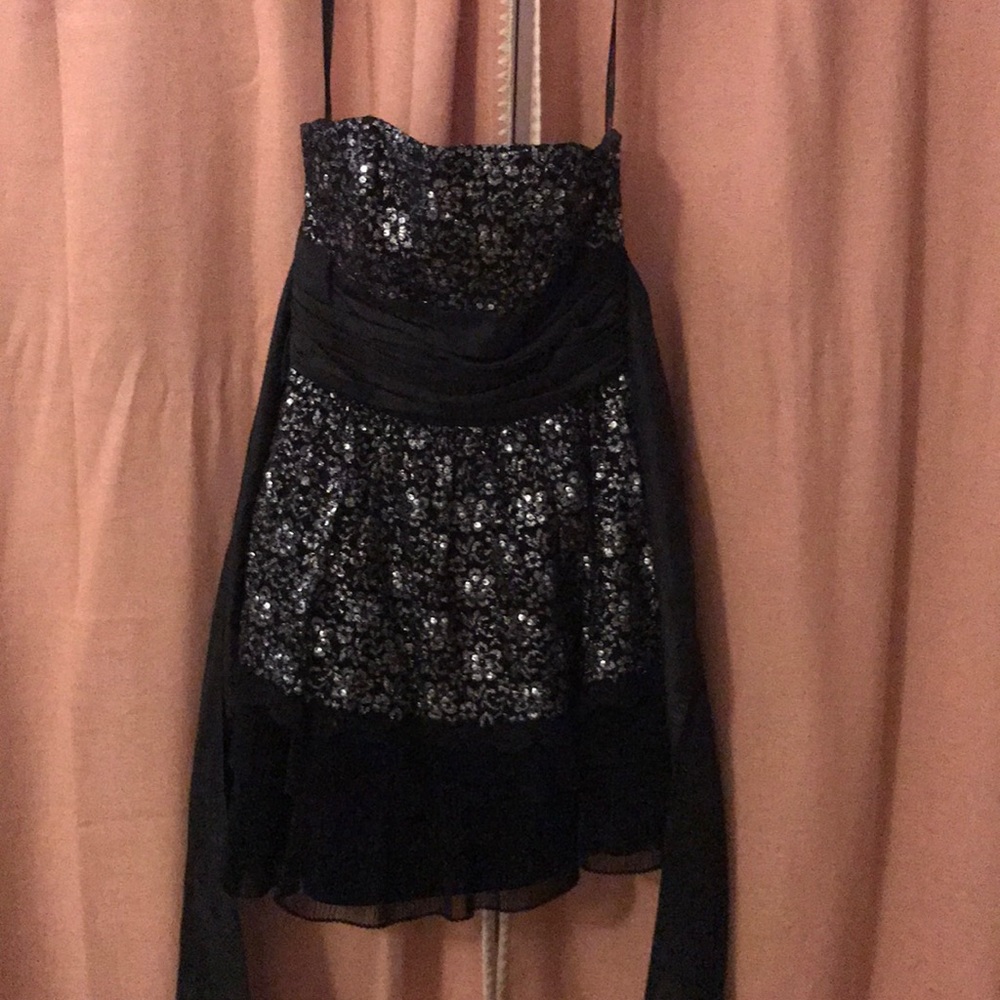 Black and silver Betsey Johnson dress